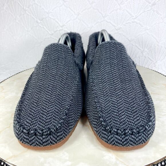 Rothy’s Shoes Mens Size 11 Gray The Merino Wool Sherpa Slipper Comfort Loafers - Picture 3 of 12